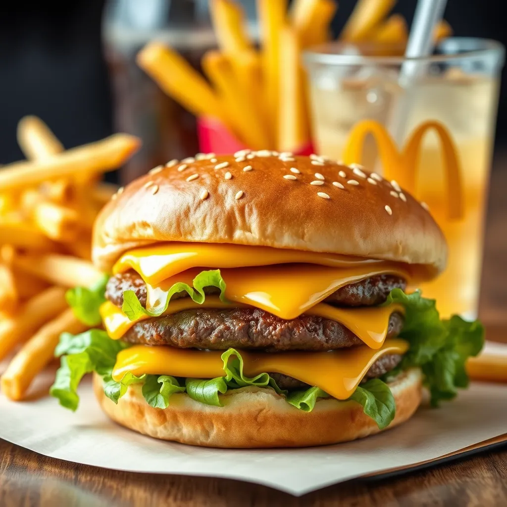 Ile kcal ma cheeseburger z McDonalda?