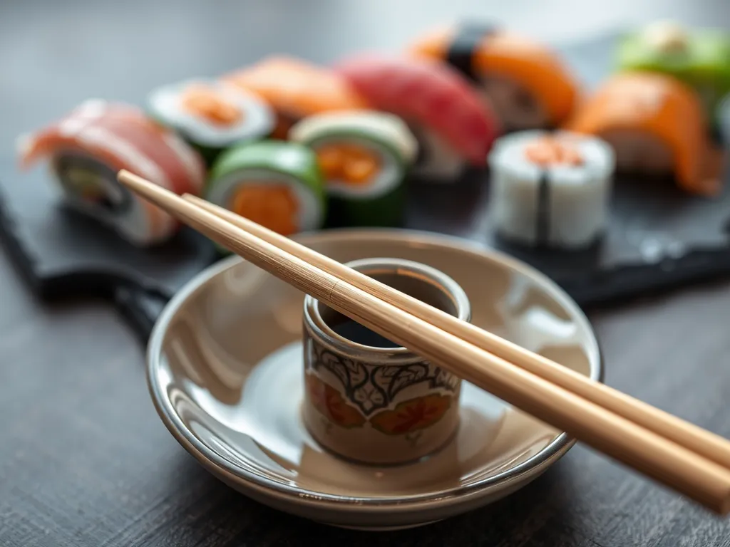 Jak jeść pałeczkami sushi?
