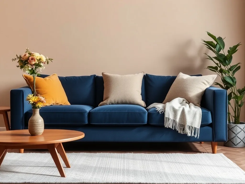 Jaki kolor ścian do granatowej kanapy? Sprawdź najlepsze połączenia!