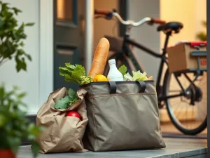 Szklanka wody z rozpuszczonym lekiem oraz butelka preparatu na sterylnym, medycznym tle w aptece.